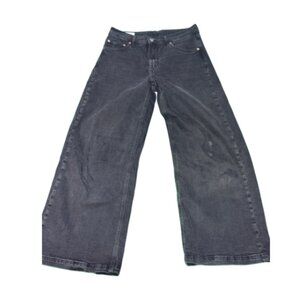 *USED Black Denim GAP Jeans Size 8R (BB0935)